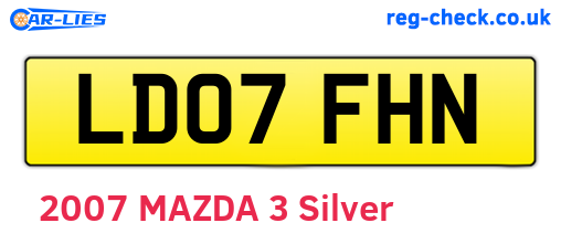 LD07FHN are the vehicle registration plates.