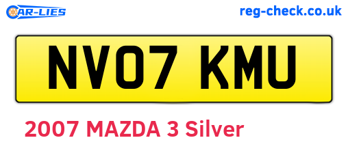 NV07KMU are the vehicle registration plates.