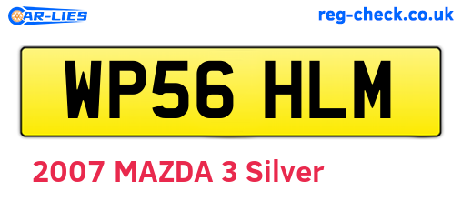 WP56HLM are the vehicle registration plates.