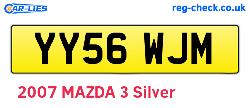 YY56WJM are the vehicle registration plates.