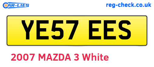YE57EES are the vehicle registration plates.