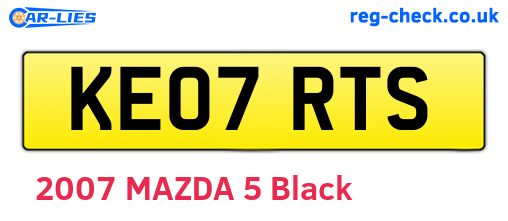 KE07RTS are the vehicle registration plates.