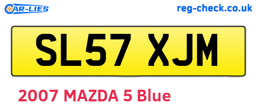 SL57XJM are the vehicle registration plates.
