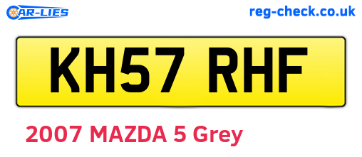 KH57RHF are the vehicle registration plates.