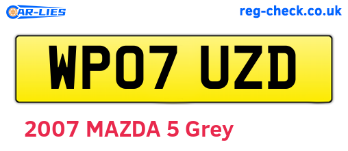 WP07UZD are the vehicle registration plates.