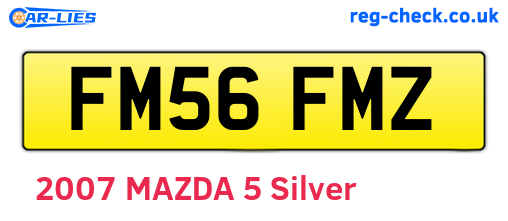 FM56FMZ are the vehicle registration plates.