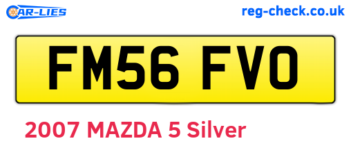 FM56FVO are the vehicle registration plates.