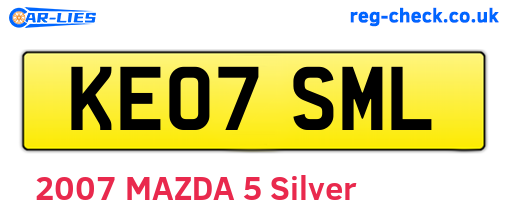 KE07SML are the vehicle registration plates.