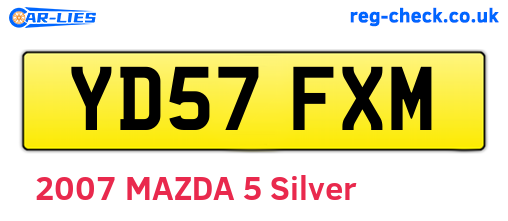YD57FXM are the vehicle registration plates.