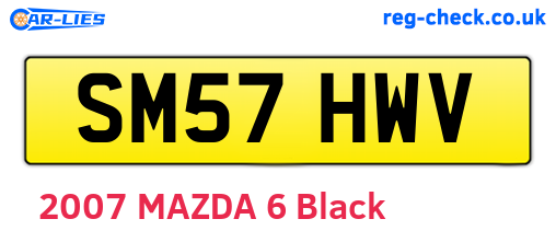 SM57HWV are the vehicle registration plates.