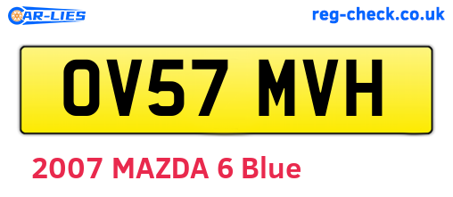 OV57MVH are the vehicle registration plates.