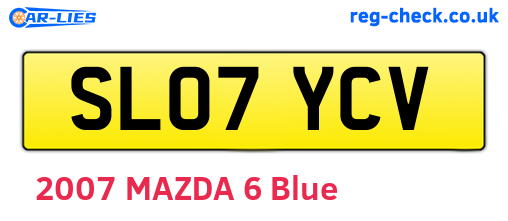SL07YCV are the vehicle registration plates.