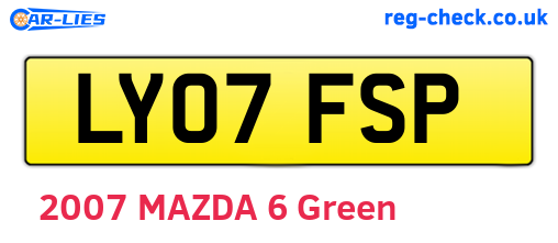 LY07FSP are the vehicle registration plates.