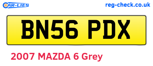 BN56PDX are the vehicle registration plates.