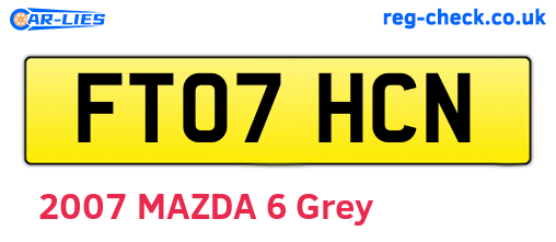 FT07HCN are the vehicle registration plates.