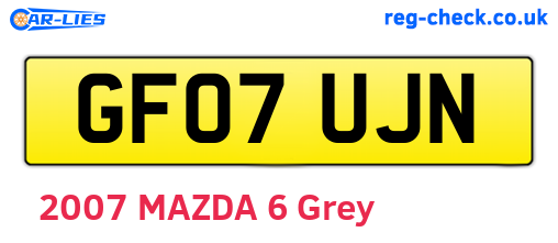 GF07UJN are the vehicle registration plates.