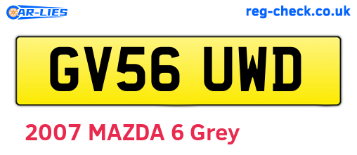 GV56UWD are the vehicle registration plates.