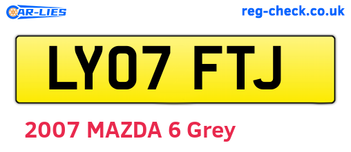 LY07FTJ are the vehicle registration plates.