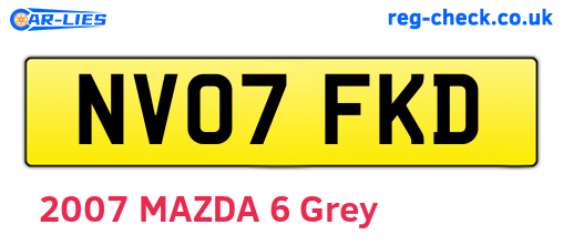 NV07FKD are the vehicle registration plates.