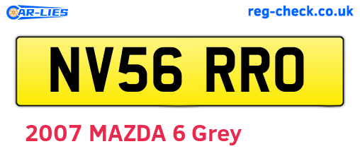 NV56RRO are the vehicle registration plates.