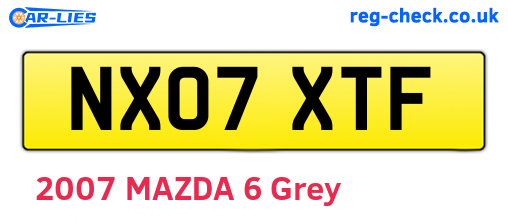 NX07XTF are the vehicle registration plates.