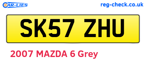 SK57ZHU are the vehicle registration plates.