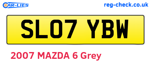 SL07YBW are the vehicle registration plates.