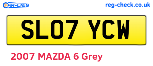 SL07YCW are the vehicle registration plates.