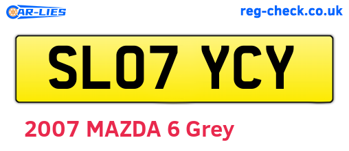 SL07YCY are the vehicle registration plates.