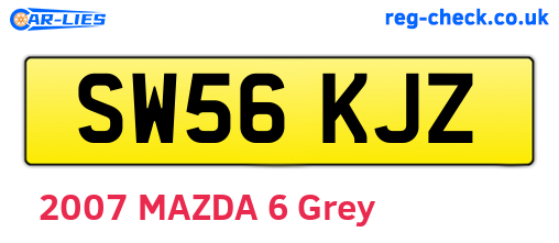 SW56KJZ are the vehicle registration plates.