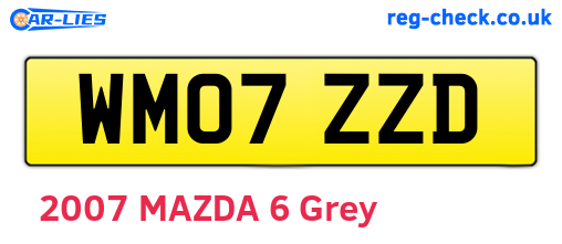 WM07ZZD are the vehicle registration plates.