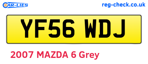 YF56WDJ are the vehicle registration plates.