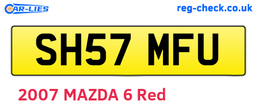 SH57MFU are the vehicle registration plates.