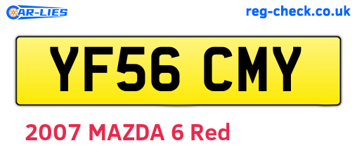 YF56CMY are the vehicle registration plates.