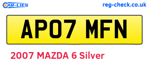 AP07MFN are the vehicle registration plates.