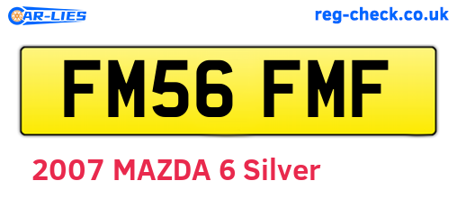 FM56FMF are the vehicle registration plates.
