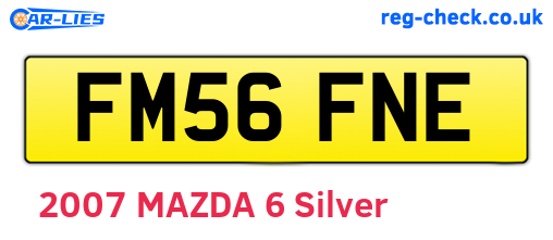 FM56FNE are the vehicle registration plates.