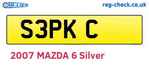 S3PKC are the vehicle registration plates.