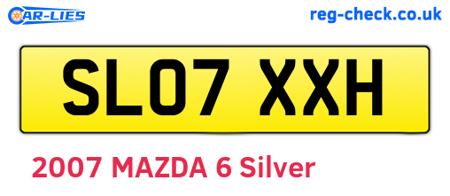 SL07XXH are the vehicle registration plates.