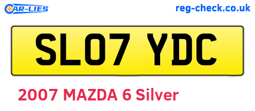SL07YDC are the vehicle registration plates.