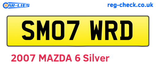 SM07WRD are the vehicle registration plates.