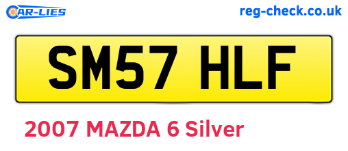SM57HLF are the vehicle registration plates.