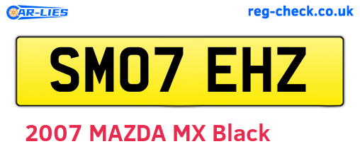 SM07EHZ are the vehicle registration plates.