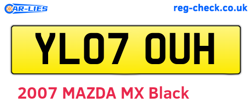 YL07OUH are the vehicle registration plates.