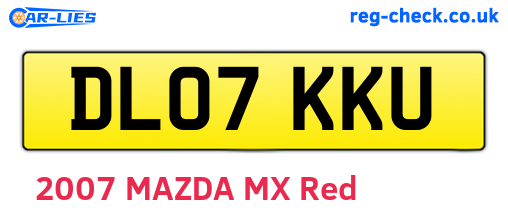 DL07KKU are the vehicle registration plates.