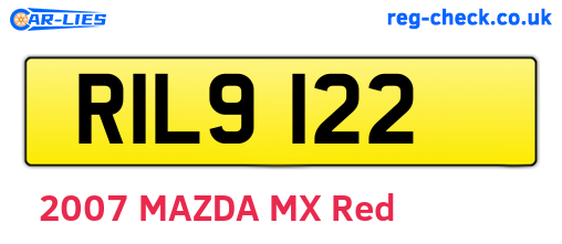 RIL9122 are the vehicle registration plates.