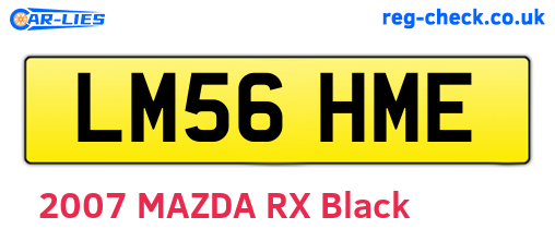 LM56HME are the vehicle registration plates.