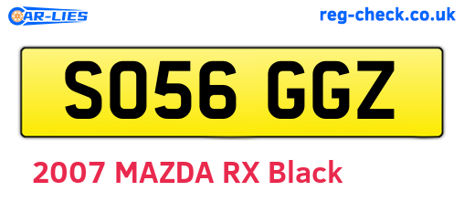 SO56GGZ are the vehicle registration plates.