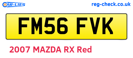 FM56FVK are the vehicle registration plates.