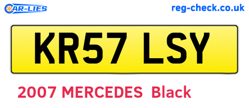 KR57LSY are the vehicle registration plates.